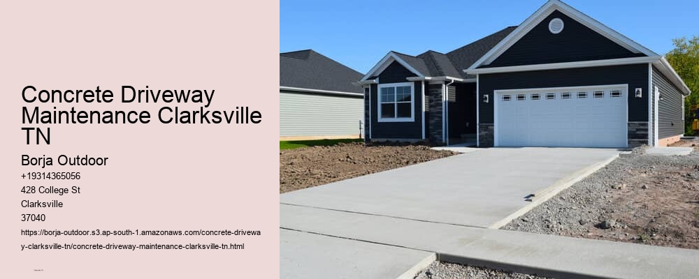 Concrete Driveway Maintenance Clarksville TN